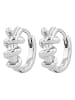 Adeliás Damen Ohrringe aus 925 Silber in silber