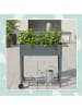 relaxdays Hochbeet in Anthrazit - (B)85 x (H)80 x (T)50 cm