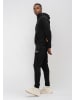 Tom Barron Jogginganzug Tom Barron Men's Oversize Tracksuit 2 Piece Set Casual Style Jogging Outfit Patch Logo On Chest in BLACK