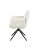 DUBI Möbel 2er-Set: Drehstuhl Mika-Nina in Creme - (B)60 x (H)88 x  (T)63 cm