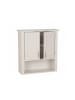 relaxdays Hängeschrank in Weiß - (B)58 x (H)62 x (T)20 cm