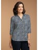 GOLDNER Bluse Pflegeleichte Bluse mit 3/4-Arm in hellblau / melba / gemustert