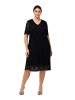 Ulla Popken Midikleid in schwarz