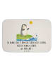 Mr. & Mrs. Panda Badematte Pinguin Surfer mit Spruch in Weiß