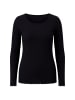 MIAMODA Langarmshirt in schwarz