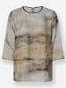 Heine Druckbluse in sand-khaki-bedruckt