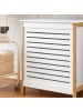 SoBuy Wäschekorb in Reinweiß - (W) 30 x (H) 60 x (L) 50 cm