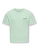 KIDS ONLY T-Shirt KOGMAIKEN LIFE CROP S/S ONLY in aqua foam