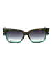 Ana Hickmann Frauen Sonnenbrille Rechtwinklig Grün