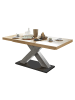 58 aufm Kessel ESSTISCH ausziehbar Elene 160x90x76 Graphit/Asteiche