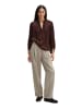 Marc O'Polo Satin-Boho-Bluse relaxed in Black Cherry