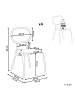 Beliani 4er-Set Gartenstuhl PRATELLO in /Beige/Schwarz