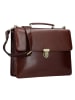 Leonhard Heyden Cambridge Aktentasche Leder 40 cm Laptopfach rotbraun