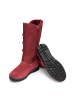 VITAFORM Veloursleder & Doubleface Stiefel in bordeaux