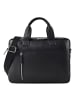 Strellson Kennington Aktentasche Leder 40 cm Laptopfach black