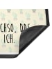 Mr. & Mrs. Panda Gummimatte Kaktus Heilig mit Spruch in Kaktus Grün