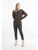 DreiMaster Vintage Damen Strickjacke Mit Knöpfen in Dunkelbraun