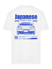 F4NT4STIC Heavy Oversize T-Shirt Retro Car Oversize Japanese Streetstyle in weiß