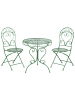 Beliani 3-tlg Bistro Set ALBINIA in Grün