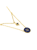 Luxenter Halskette Iskha mit 18 Karat Gelbgold-Finish – ISKHA