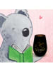 Mr. & Mrs. Panda Windlicht Glas Mops Verliebt mit Spruch in Schwarz