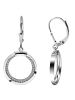 Adeliás Damen Ohrringe – Ohrhänger aus 925 Silber mit Zirkonia in silber