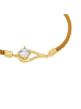 Amor Armband Silber 925, 14ct gelbvergoldet, Textil in Gold