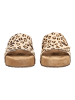 Lazamani Pantoletten MILLE VELCRO in Leopard