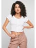 Urban Classics Cropped T-Shirts in white