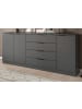 Inn.Furn Sideboard grau 185 x 80 cm, Kommode mit viel Stauraum