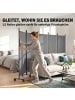 Outsunny Paravent in Dunkelgrau 252L x 40B x 170H cm