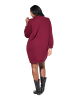 Studio Untold Jerseykleid in weinrot