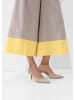 Alba Moda Moderne Culotte mit Color-Blocking in taupe / gelb