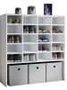 VCM  Holz Regal Schuhschrank Schuhregal Hinsol XL in Weiß
