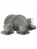 Seltmann Weiden 18er Set Kaffeeservice Beat Color Glaze in Perlgrau