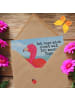 Mr. & Mrs. Panda Einladungskarte Flamingo Yoga Design mit Spruch in Weiß