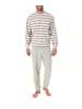 NORMANN Frottee Pyjama Schlafanzug lang Bündchen grossen n - 44159 in Grau