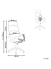 Beliani Bürostuhl GRANDIOSE in Beige/Weiß - (W) 66 x (H) 111 x (L) 52 cm