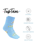 TupTam Kinder Socken Mädchen Jungen Bunt Gemustert 6er Pack in grün/gelb