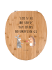 Mr. & Mrs. Panda Toilettendeckel Hase Igel mit Spruch in Braun