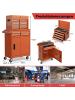 COSTWAY 2 in 1 Werkzeugwagen Abnehmbar in Orange
