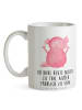 Mr. & Mrs. Panda Kaffeetasse Axolotl Hurra mit Spruch in Weiß