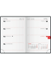 BRUNNEN Taschenkalender 712 7,2x10,2cm Kunststoff schwarz 2027