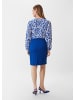 comma Bluse langarm in Blau