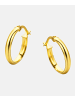 Diamant L'éternel Creolen aus 375 Gelbgold
