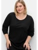 sheego Shirtkleid in schwarz