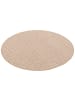 Snapstyle Streifenberber Teppich Marta Rund in Beige