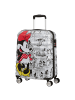 American Tourister Wavebreaker Disney - 4-Rollen-Kabinentrolley S 55 cm in Minnie Comics White