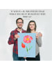 Mr. & Mrs. Panda Poster Blume Hagebutte ohne Spruch in Blau Pastell