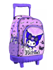 Hello Kitty Kuromi Trolley-Schulrucksack in strahlendem Lila 44 cm